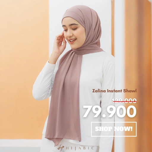 Image of Hijabic - Zalina Shawl Inner / Pashmina Inner Tali Instant Anti Geser Nyaman Digunakan