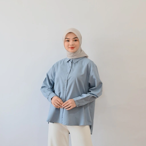 Image of Marchemode Meghan Shirt Baju Lengan Panjang Katun