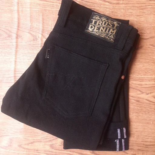 Image of TRUST DENIM - Blacksoul V.1 - Celana Denim Selvedge Accent Black Denim Slimfit 13oz -  Strech