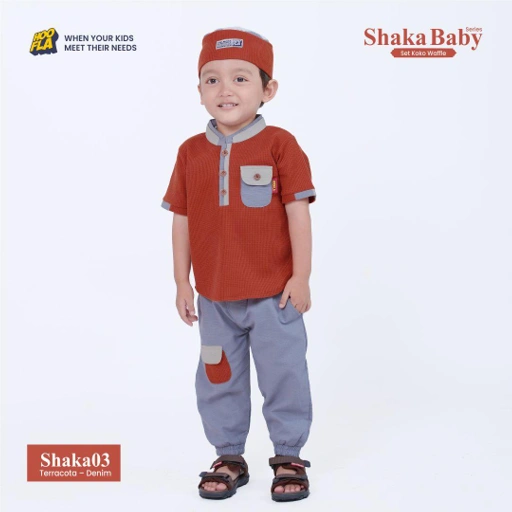 Image of Set Koko Bayi Shaka Baby Series Usia 6 Bulan - 5 Tahun Baju Celana