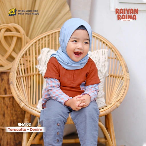 Image of Setelan Baju Bayi dan Anak Perempuan Umur 6 Bulan - 5 Tahun Couple Set Muslim Baju dan Celana Balita