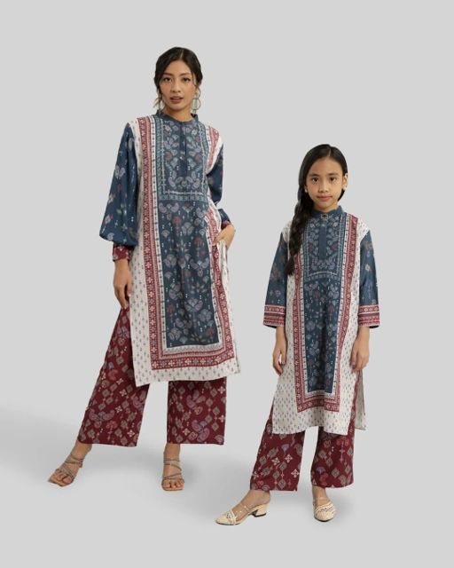 Image of Heart Troops - Sekar Set Mom & Kids - Sky