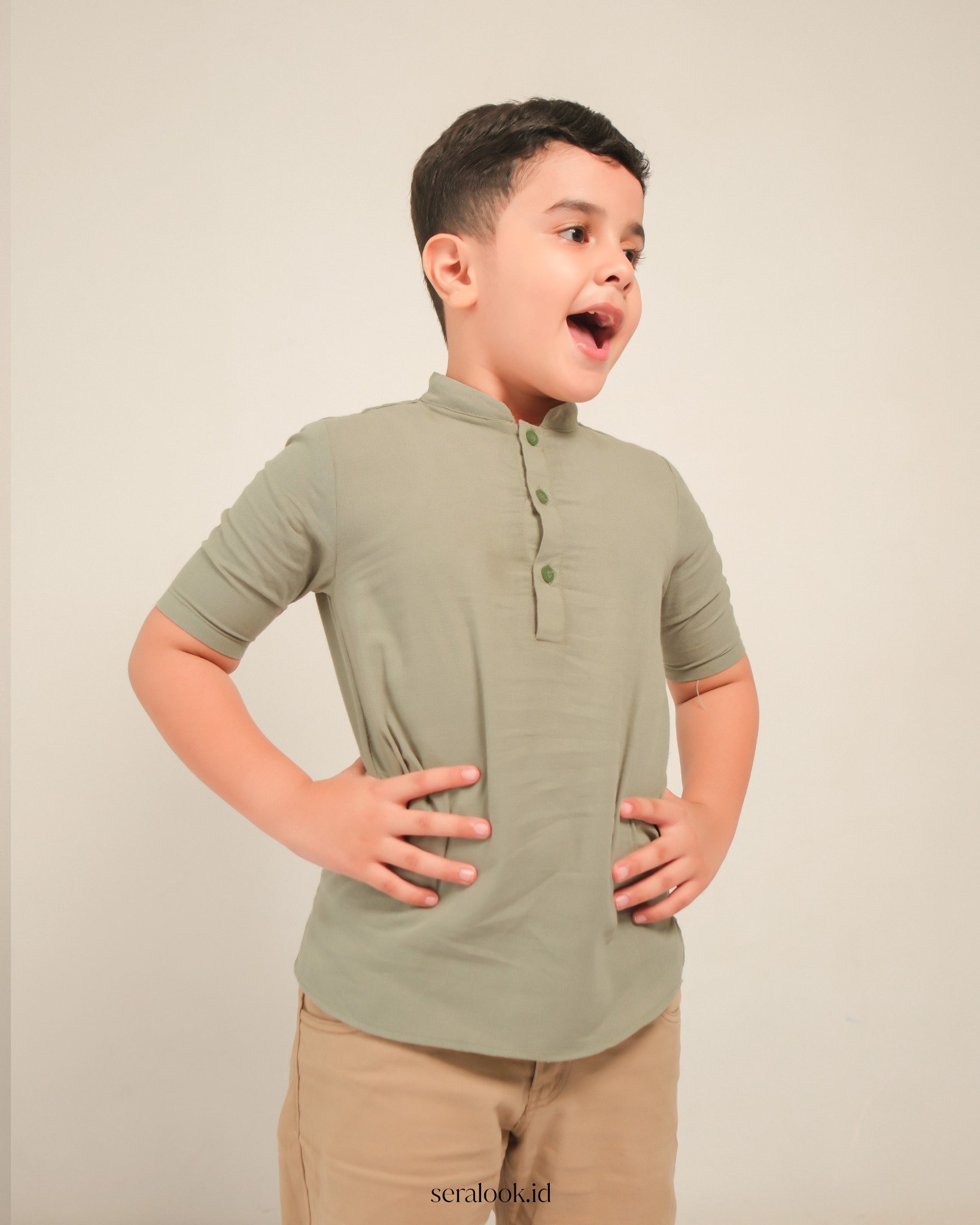 Selaras Kemeja Anak Pendek