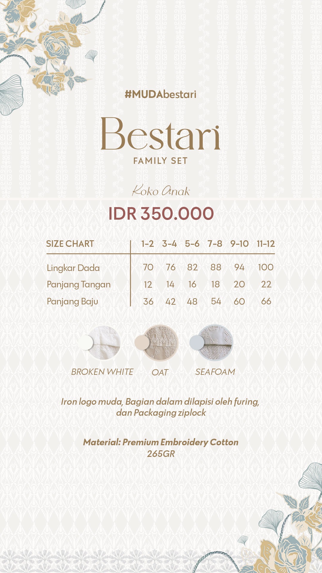 BESTARI KOKO ANAK - BROKEN WHITE