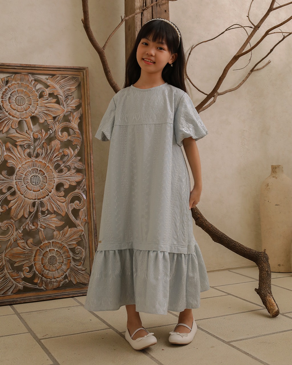 BESTARI DRESS ANAK - SEAFOAM