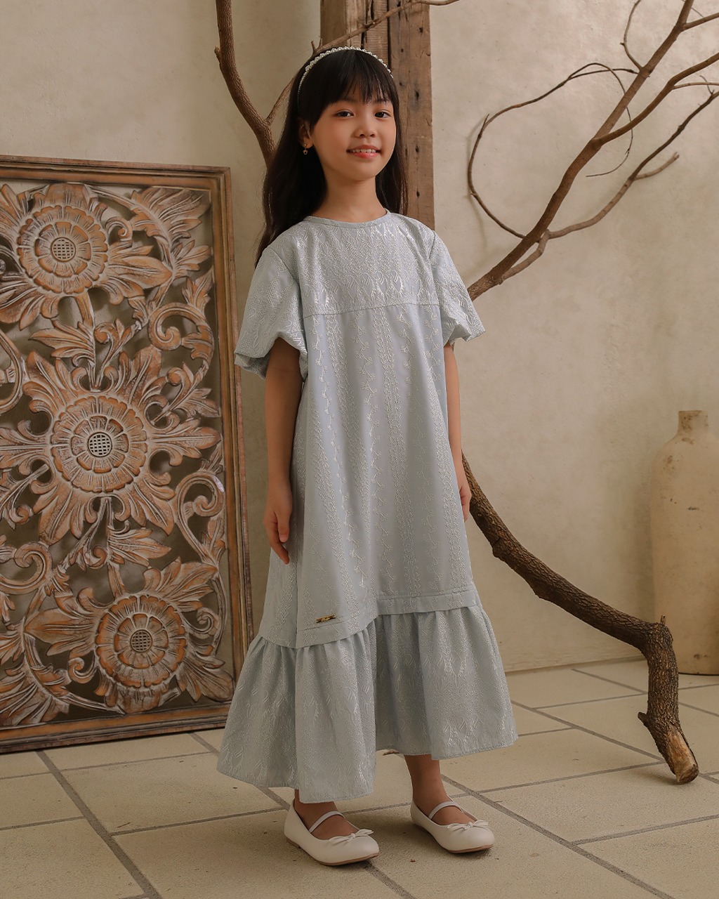 BESTARI DRESS ANAK - SEAFOAM
