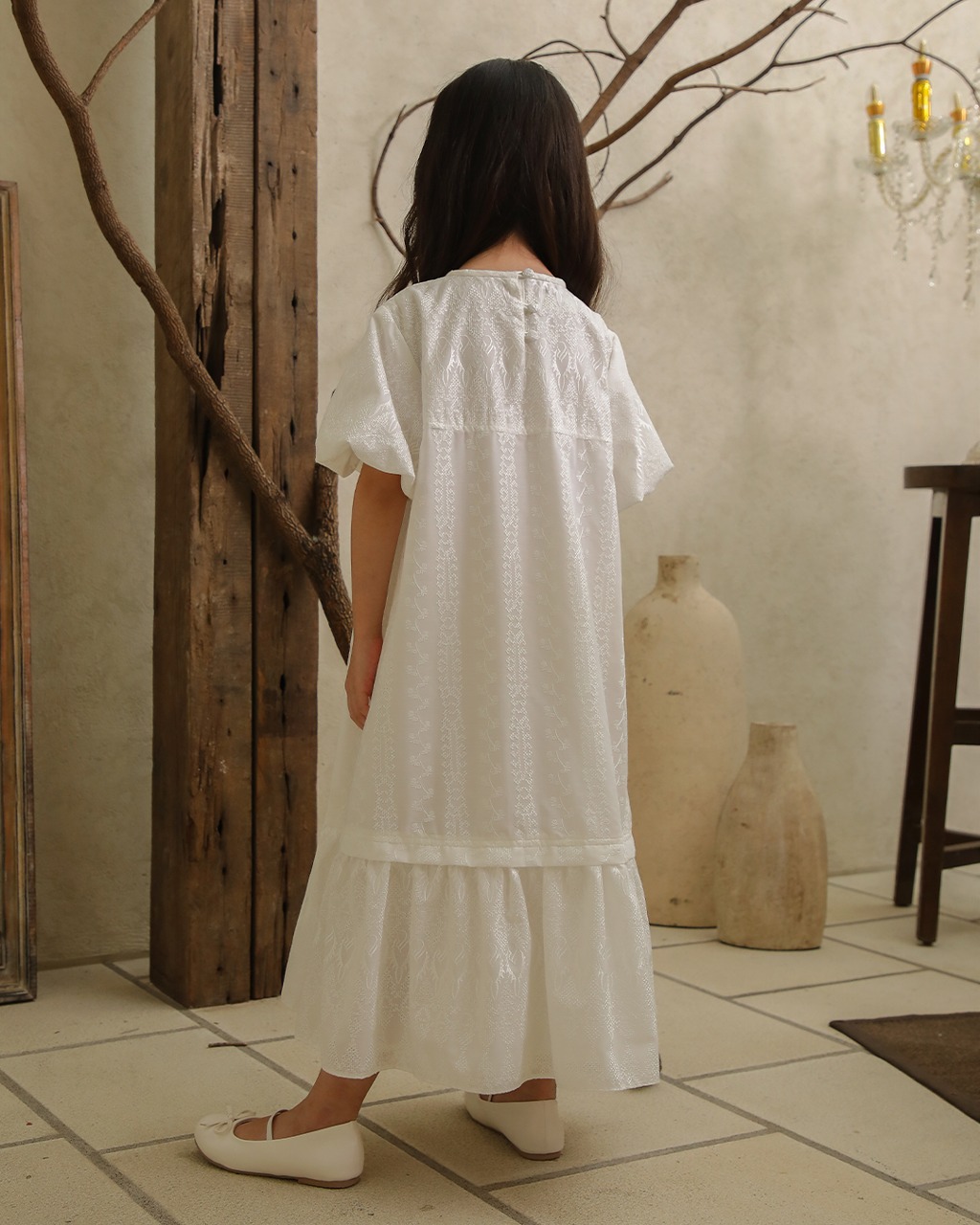BESTARI DRESS ANAK - BROKEN WHITE
