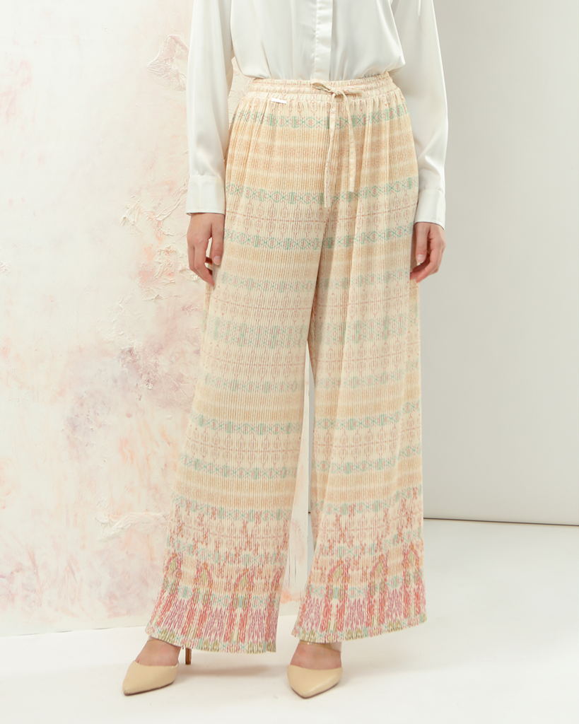 NAYANIKA PLEATED PANTS - RUBI