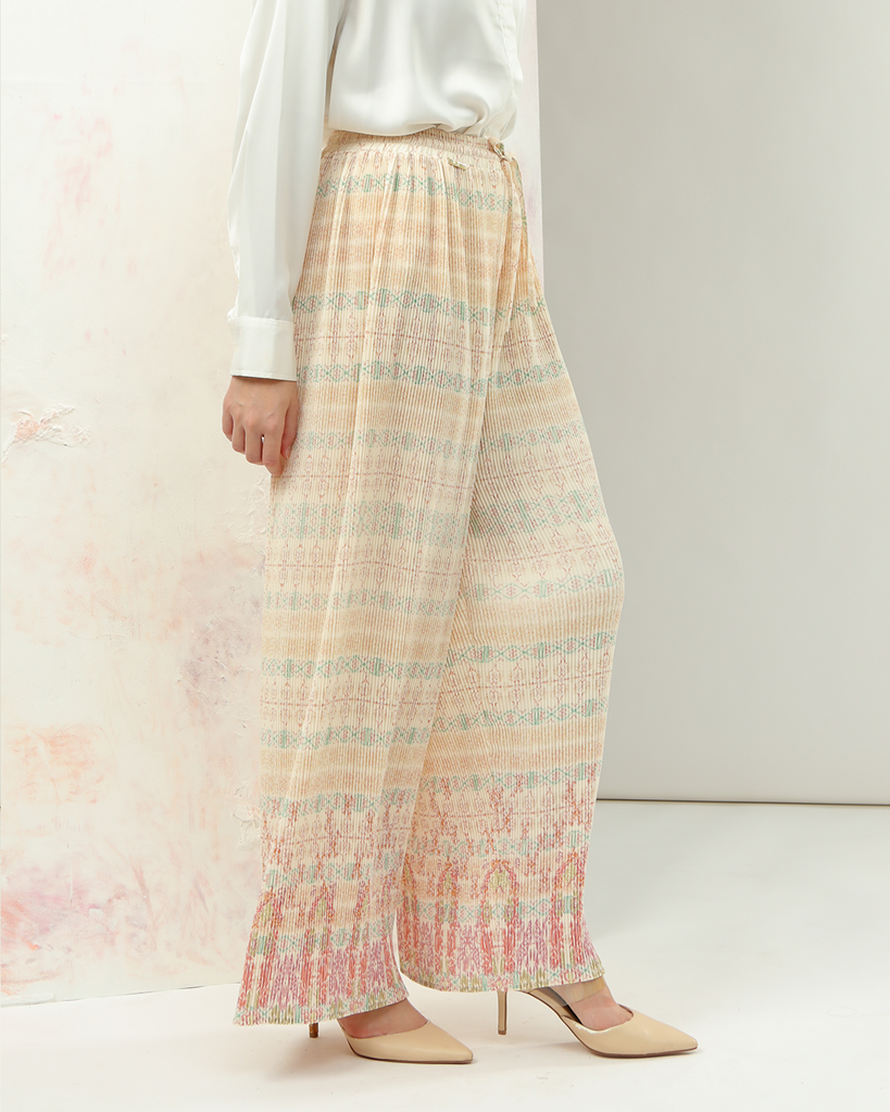 NAYANIKA PLEATED PANTS - RUBI