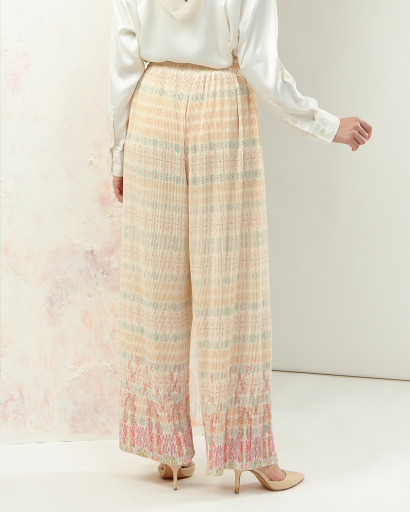 NAYANIKA PLEATED PANTS - RUBI