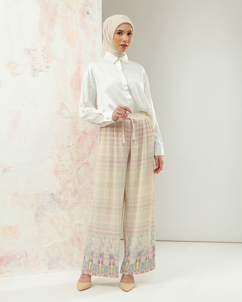NAYANIKA PLEATED PANTS - PISTACHIO