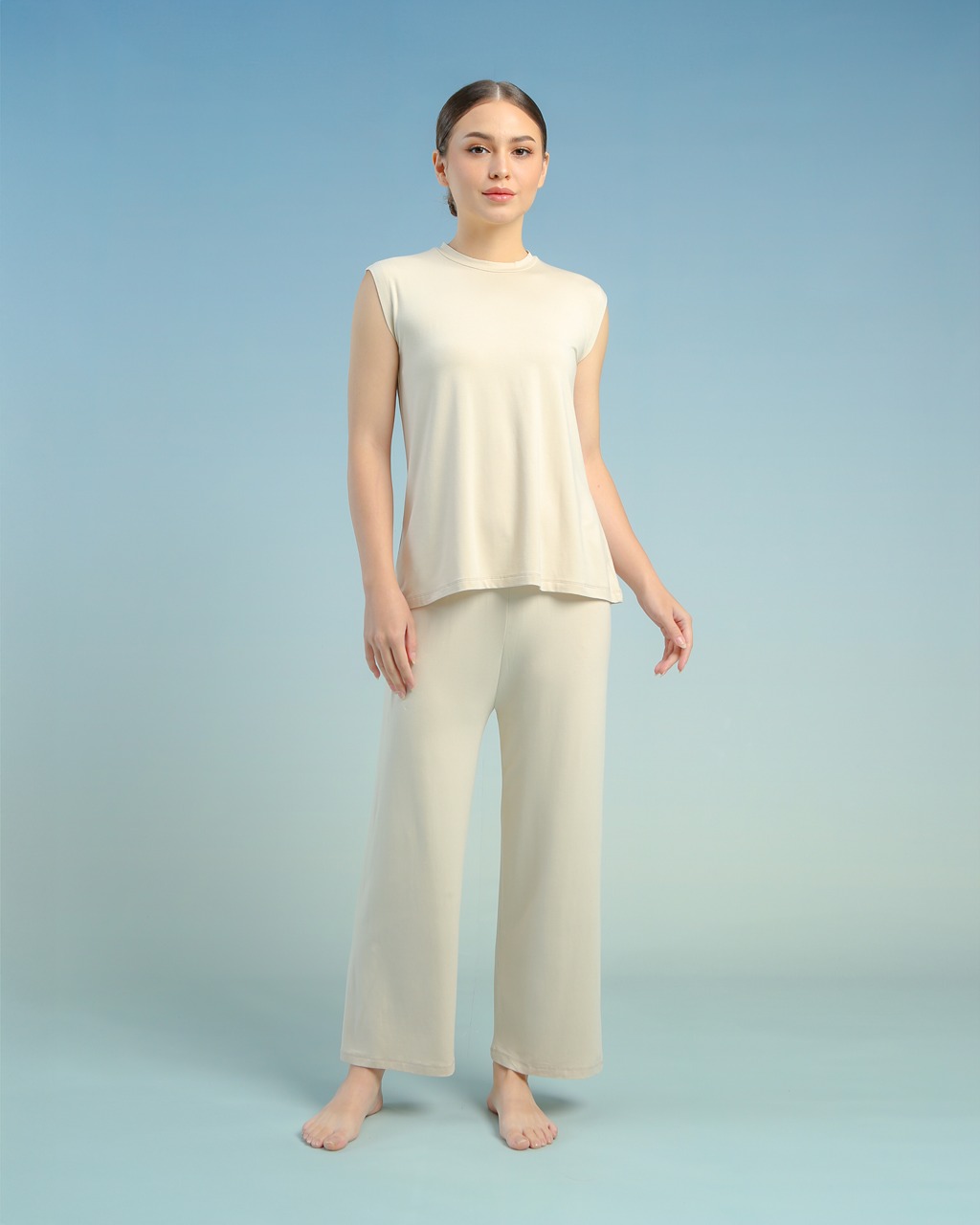 BALENS SLEEVELESS INNER - CREAM