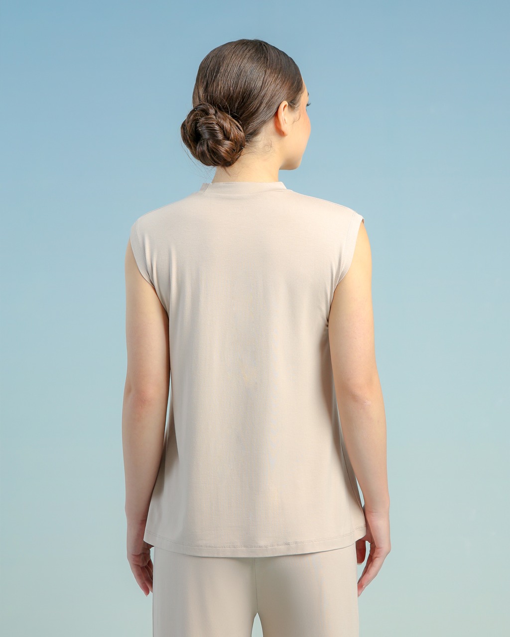 BALENS SLEEVELESS INNER - KHAKI