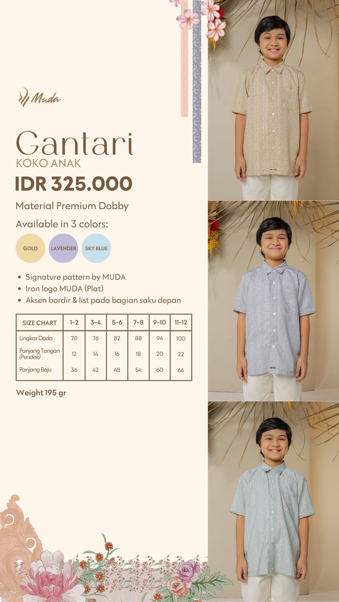 GANTARI KOKO ANAK - GOLD