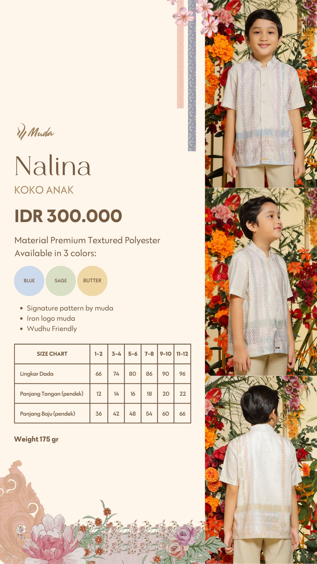 NALINA KOKO ANAK - BLUE 