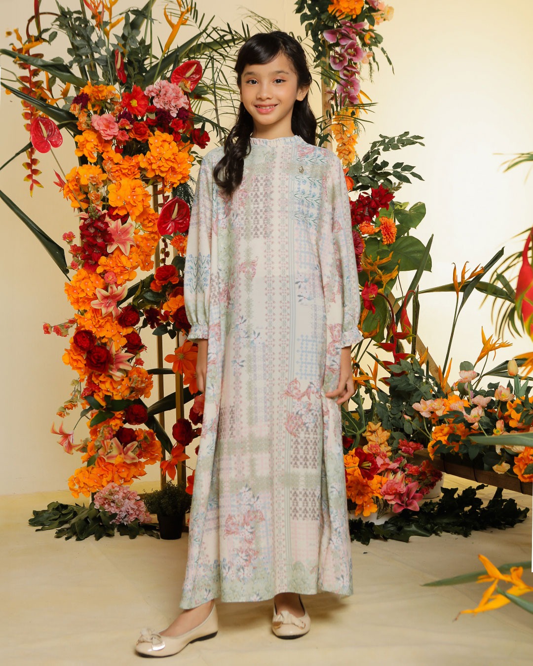 NALINA DRESS ANAK - SAGE