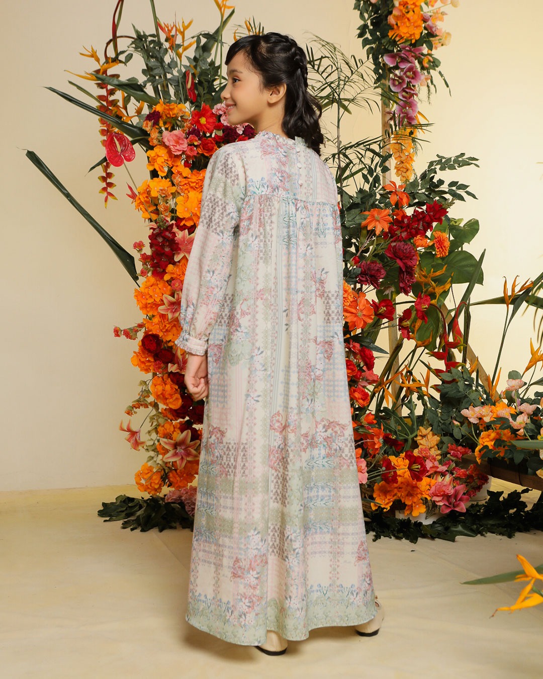 NALINA DRESS ANAK - SAGE