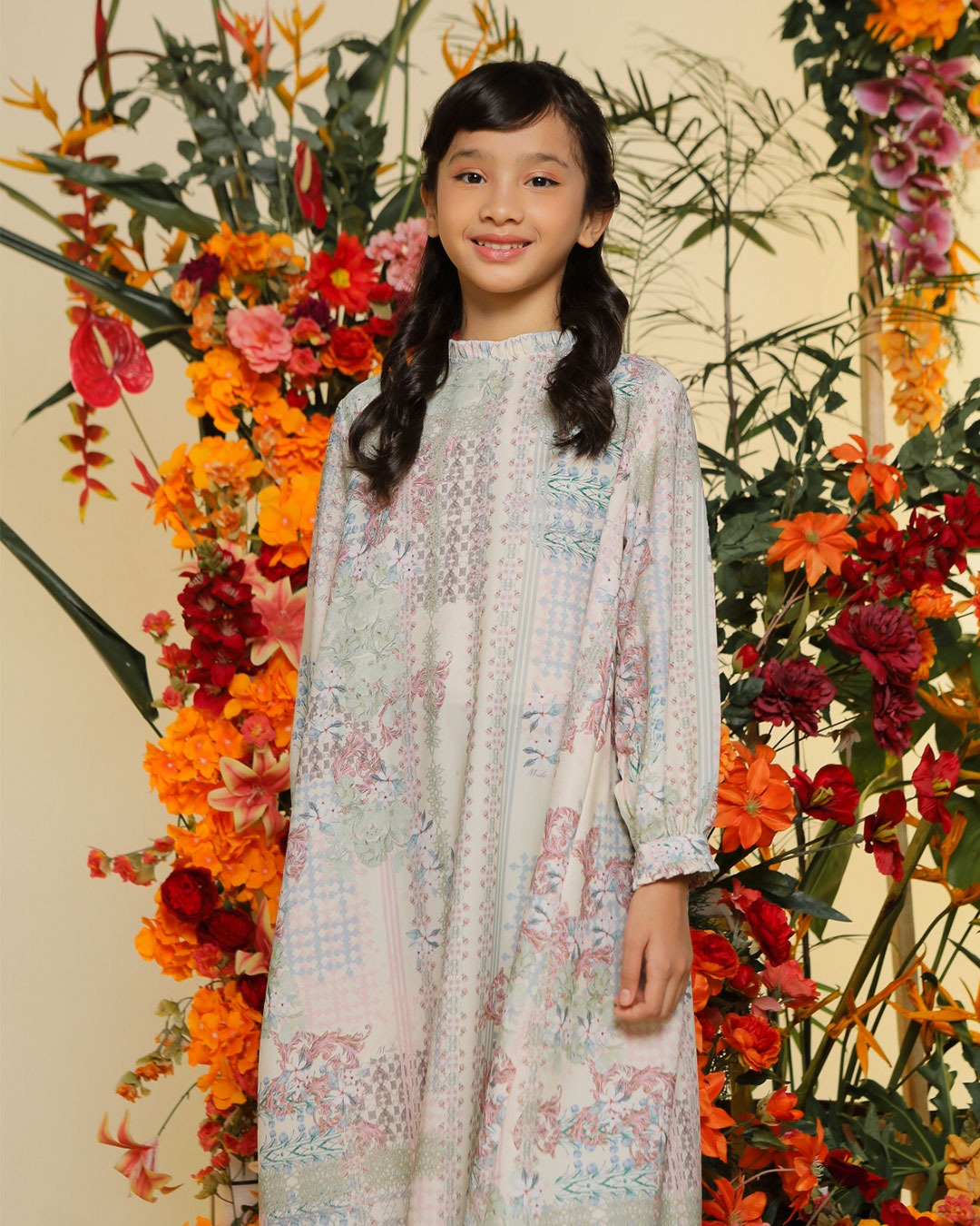 NALINA DRESS ANAK - SAGE