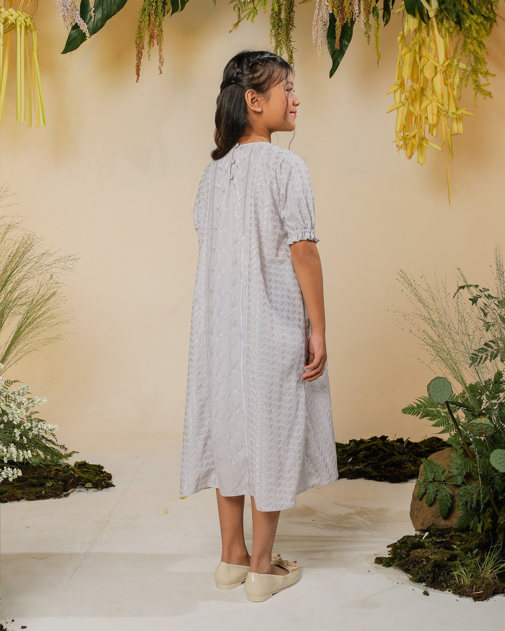 PRAYA DRESS ANAK - GREY