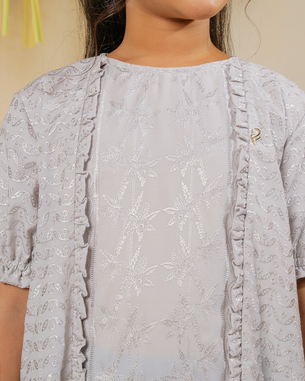 PRAYA DRESS ANAK - GREY