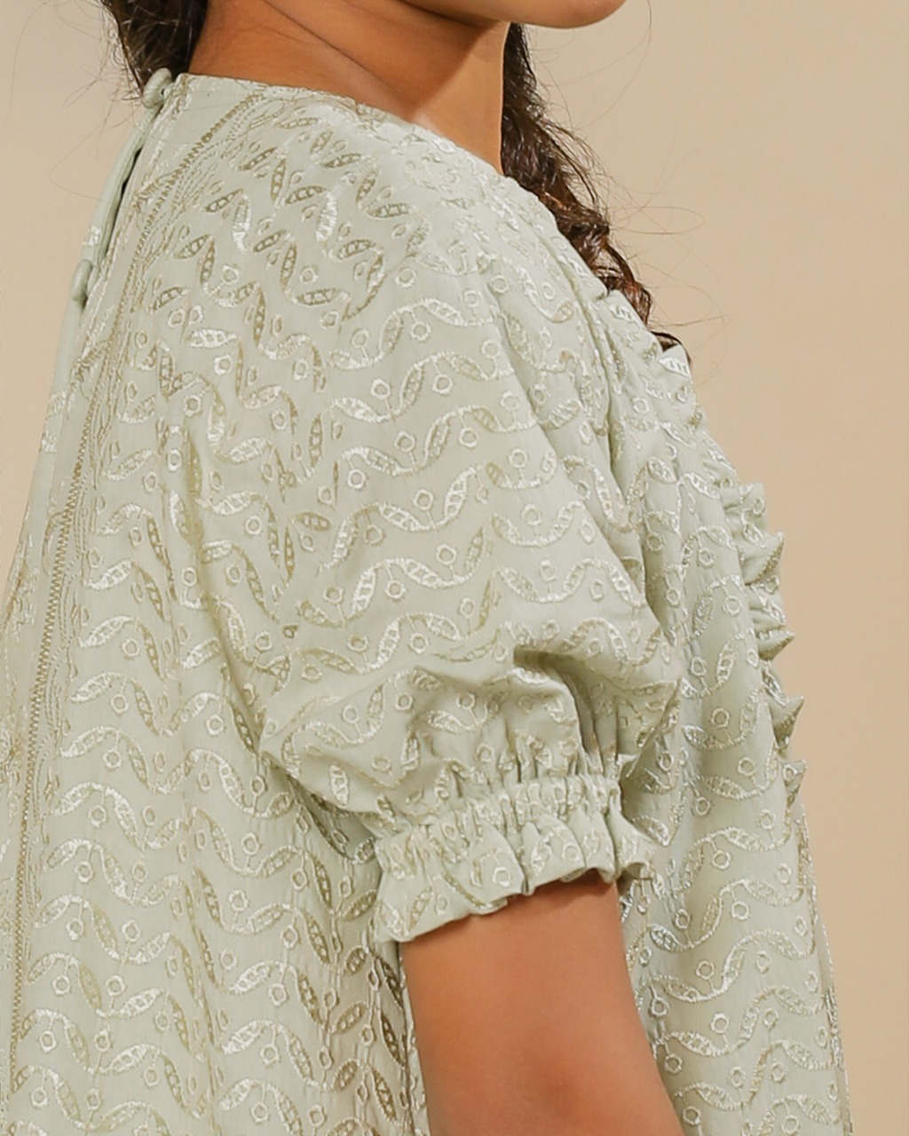 PRAYA DRESS ANAK - SAGE