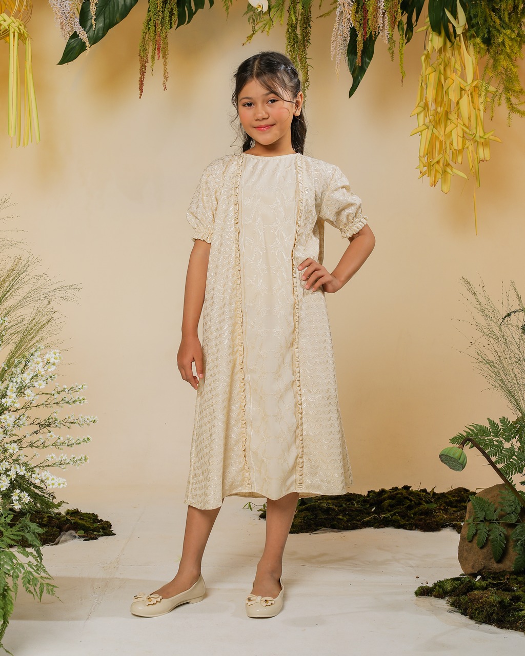 PRAYA DRESS ANAK - CREAM