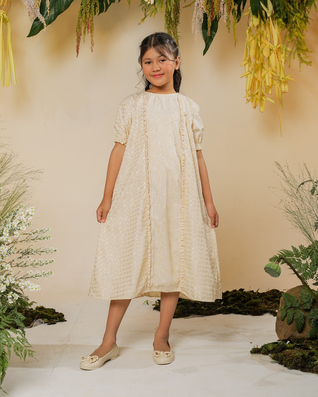 PRAYA DRESS ANAK - CREAM