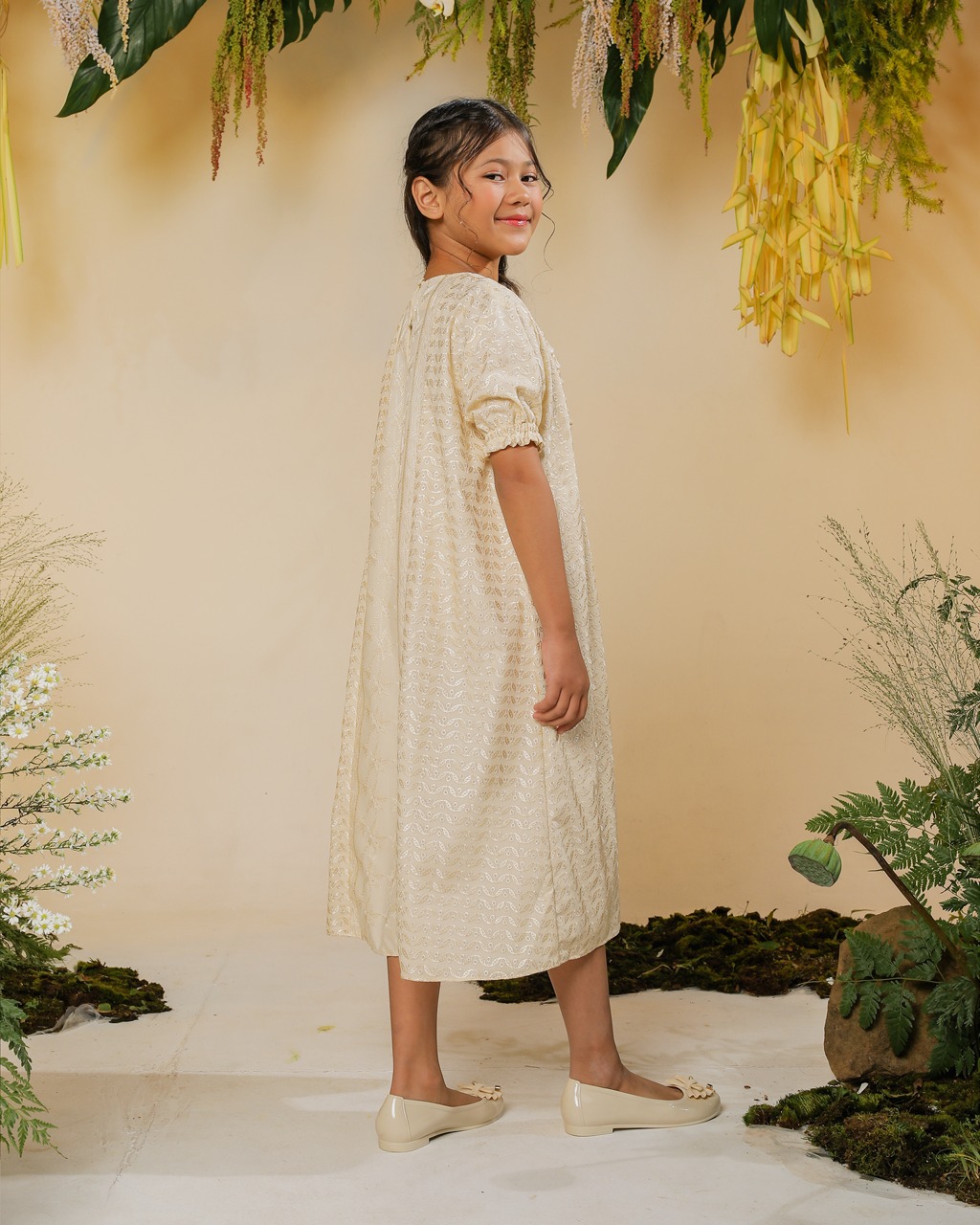 PRAYA DRESS ANAK - CREAM