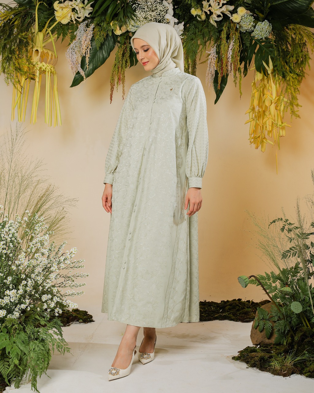 PRAYA DRESS - SAGE