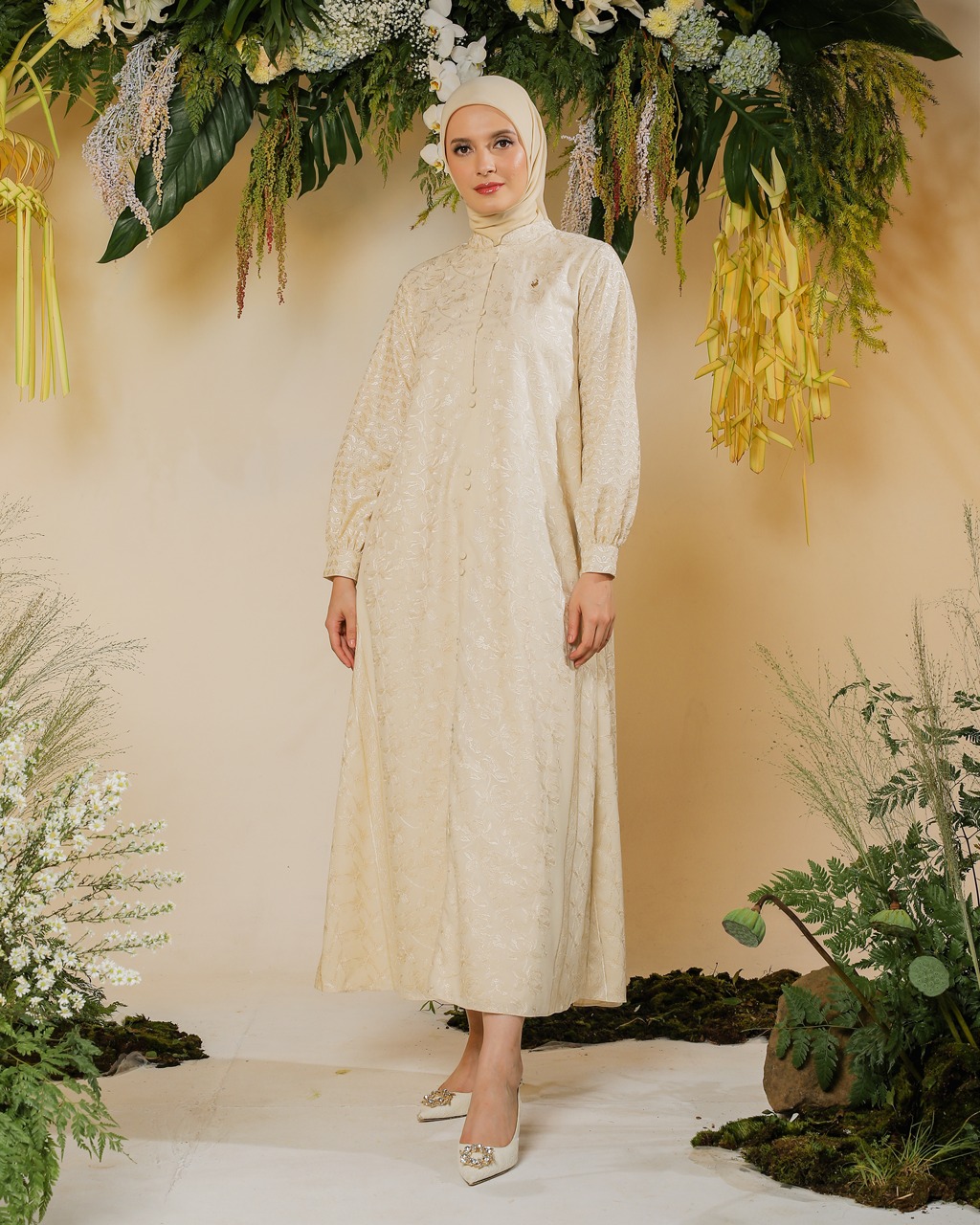 PRAYA DRESS - CREAM