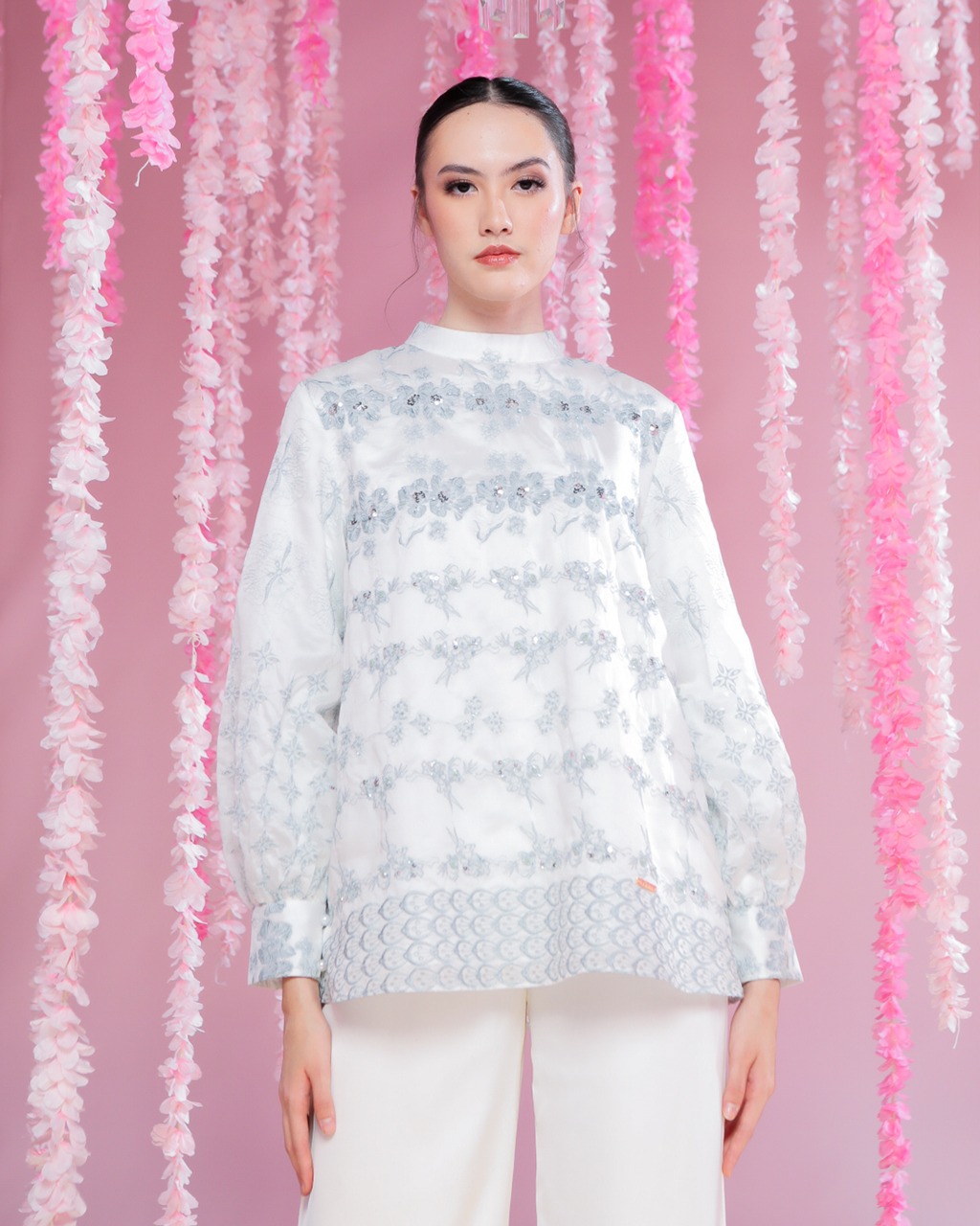 CAMANI BLOUSE - ASH GREY
