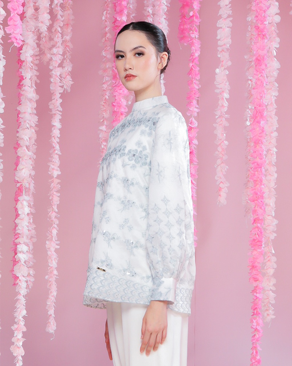 CAMANI BLOUSE - ASH GREY