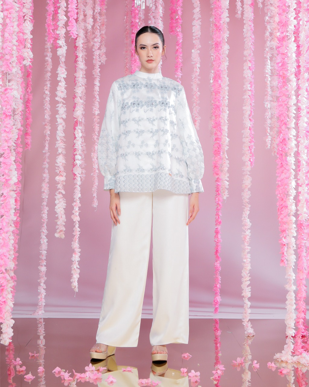 CAMANI BLOUSE - ASH GREY