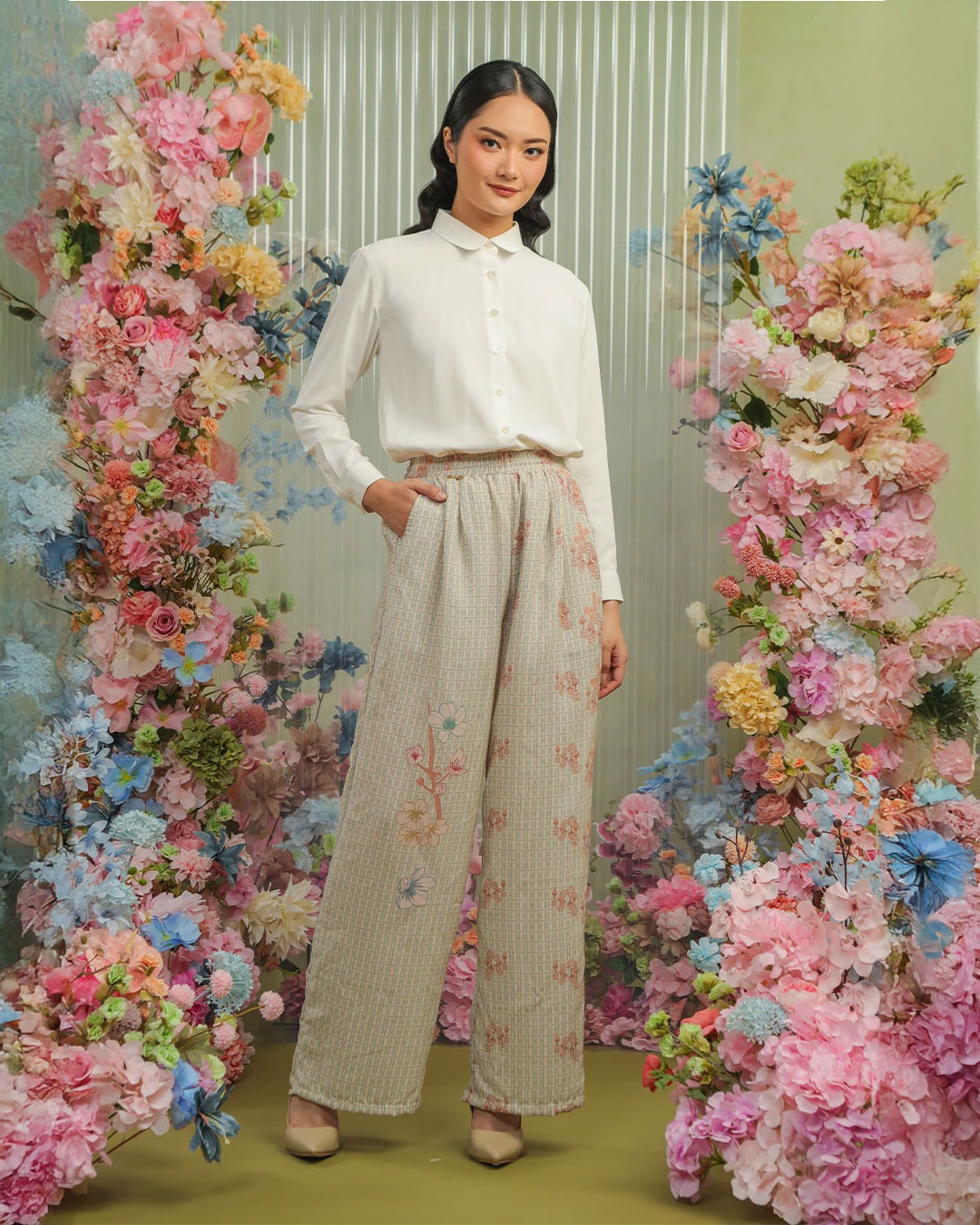 ANEILA PANTS - COFFEE