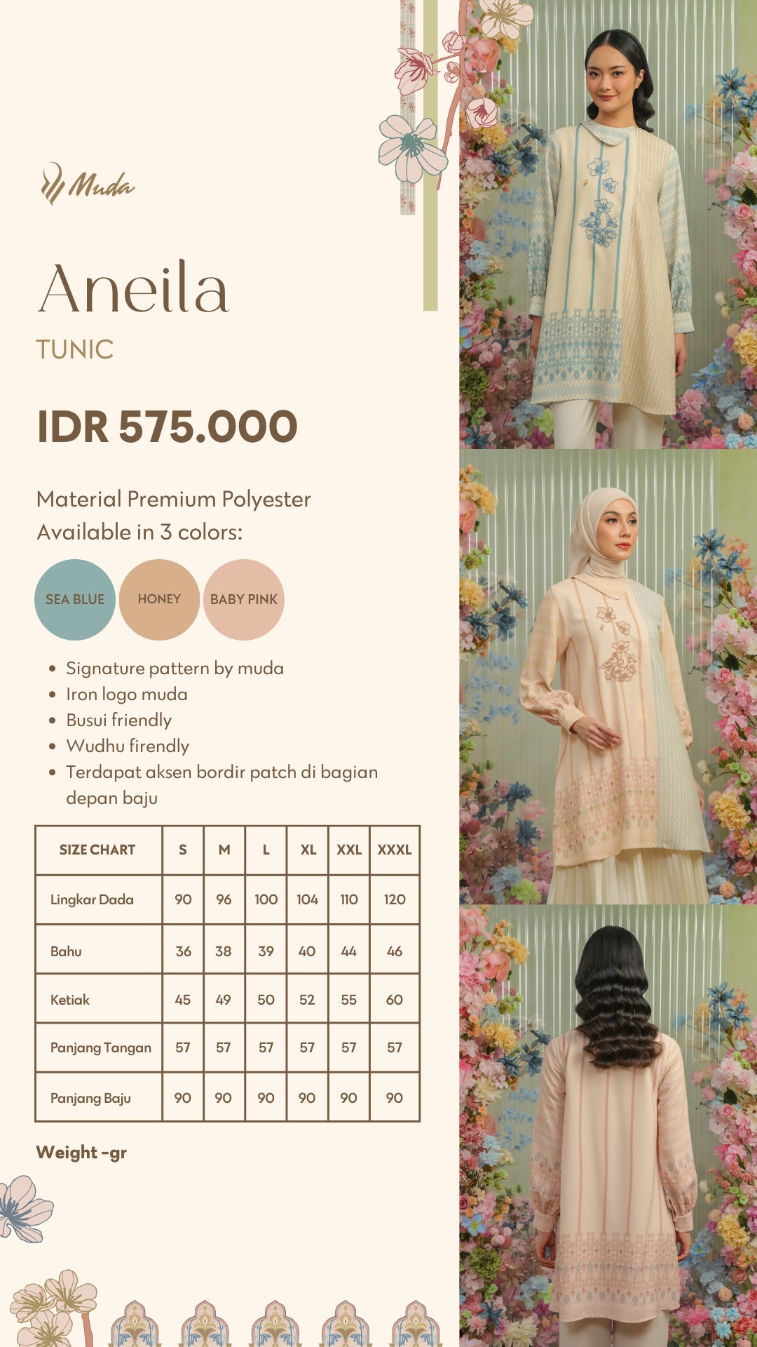 ANEILA TUNIC - BABY PINK