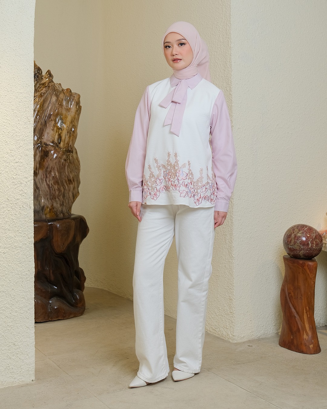 KEEVA BLOUSE - MAUVE MISTY