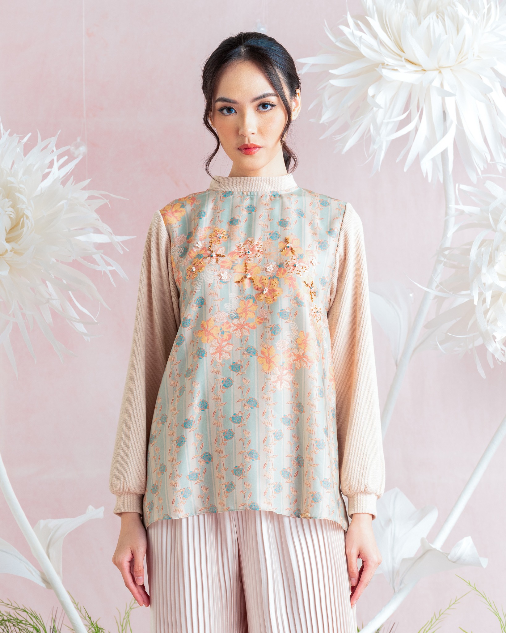 AMALA BLOUSE KNIT - MINT
