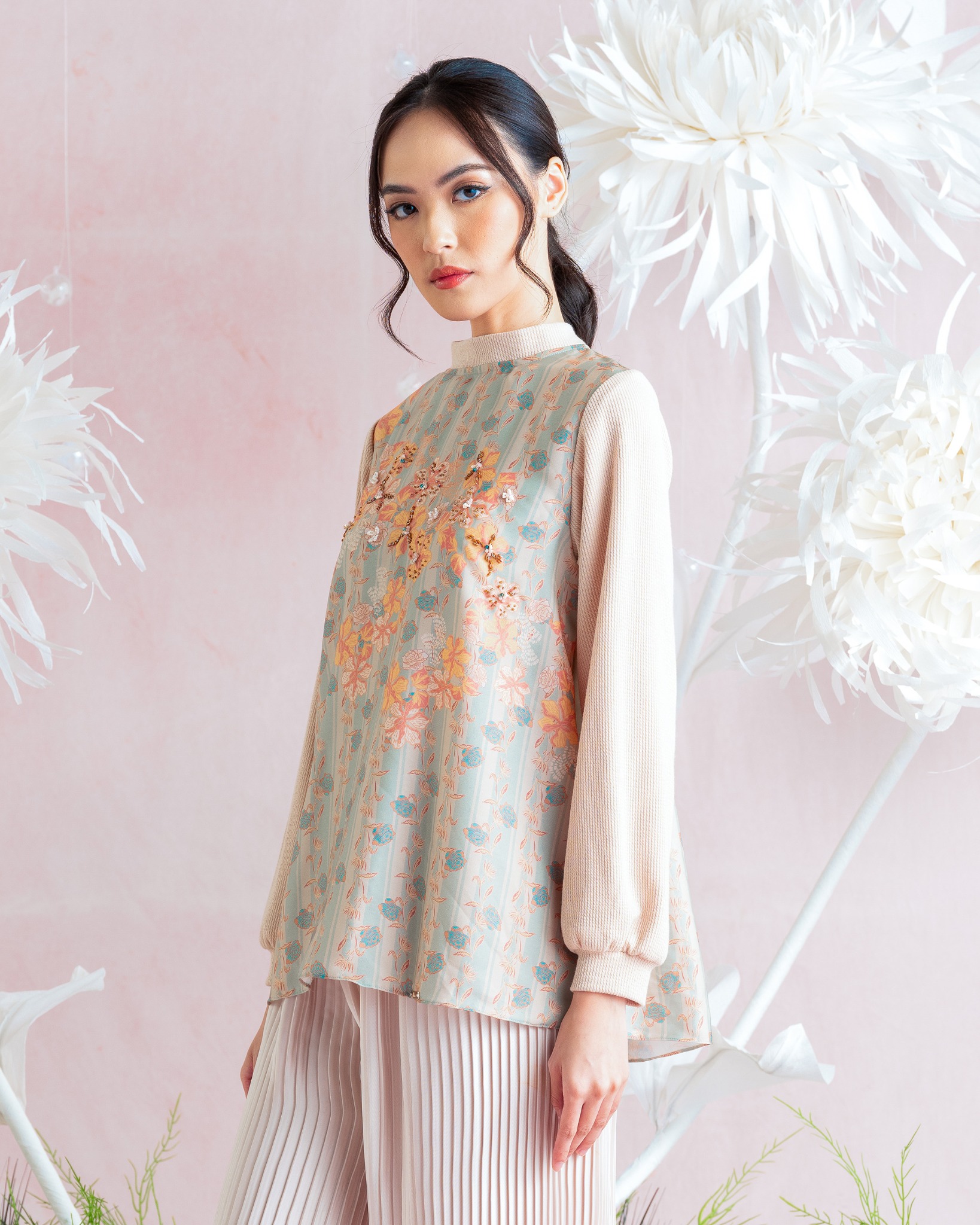 AMALA BLOUSE KNIT - MINT