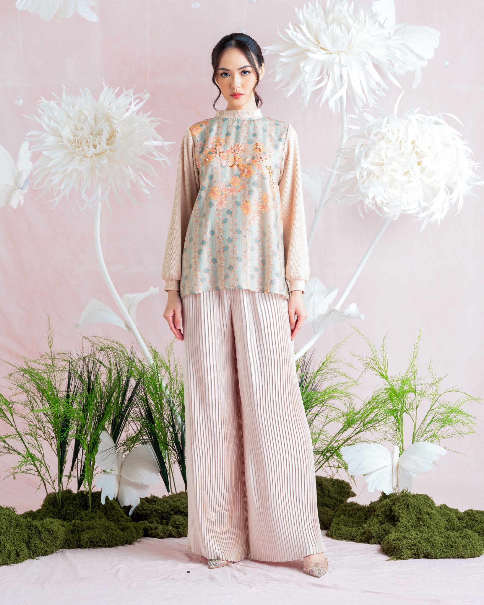 AMALA BLOUSE KNIT - MINT