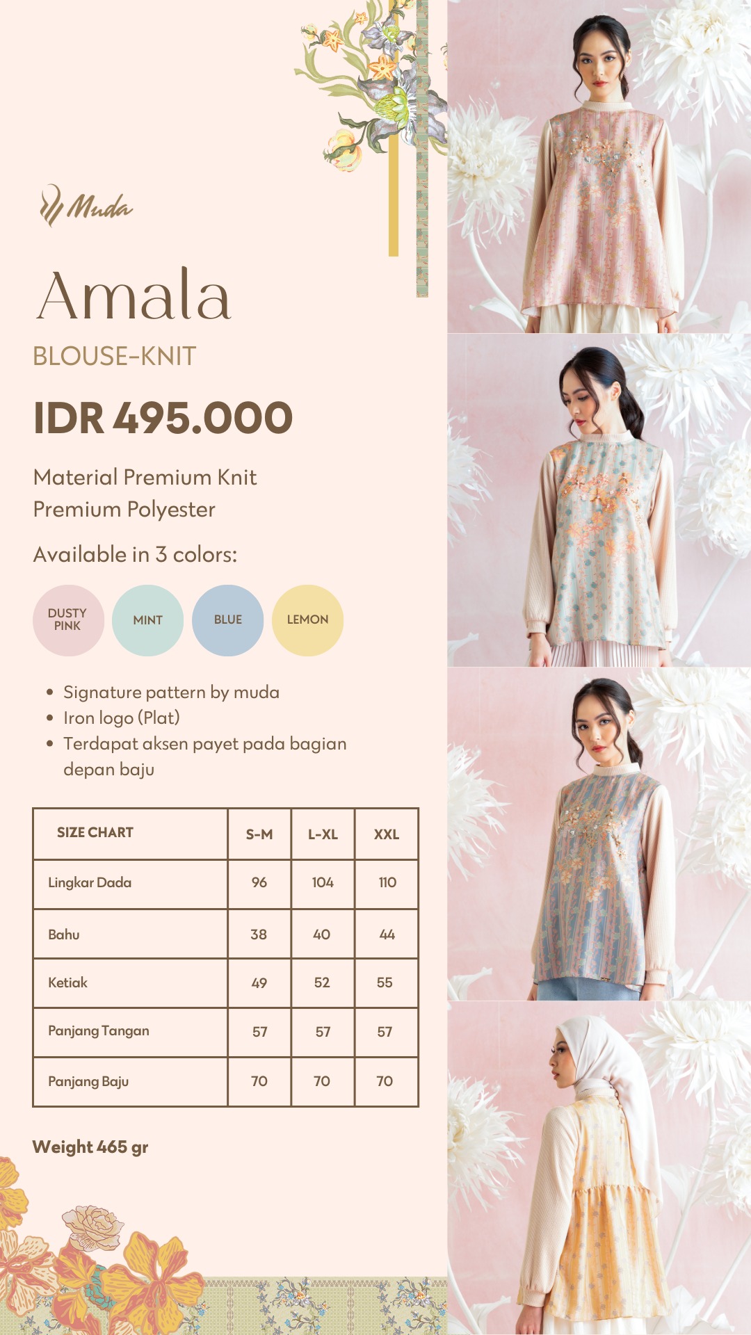 AMALA BLOUSE KNIT - MINT