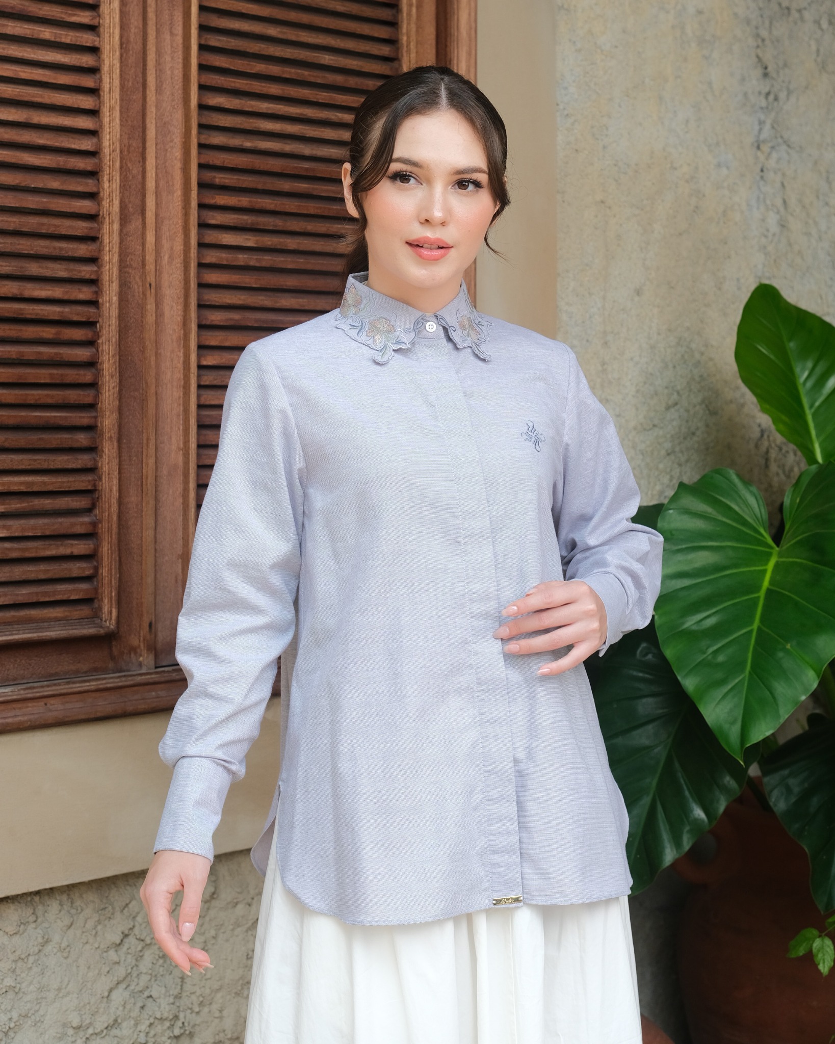 ARRAYA SHIRT - CLOUD GREY