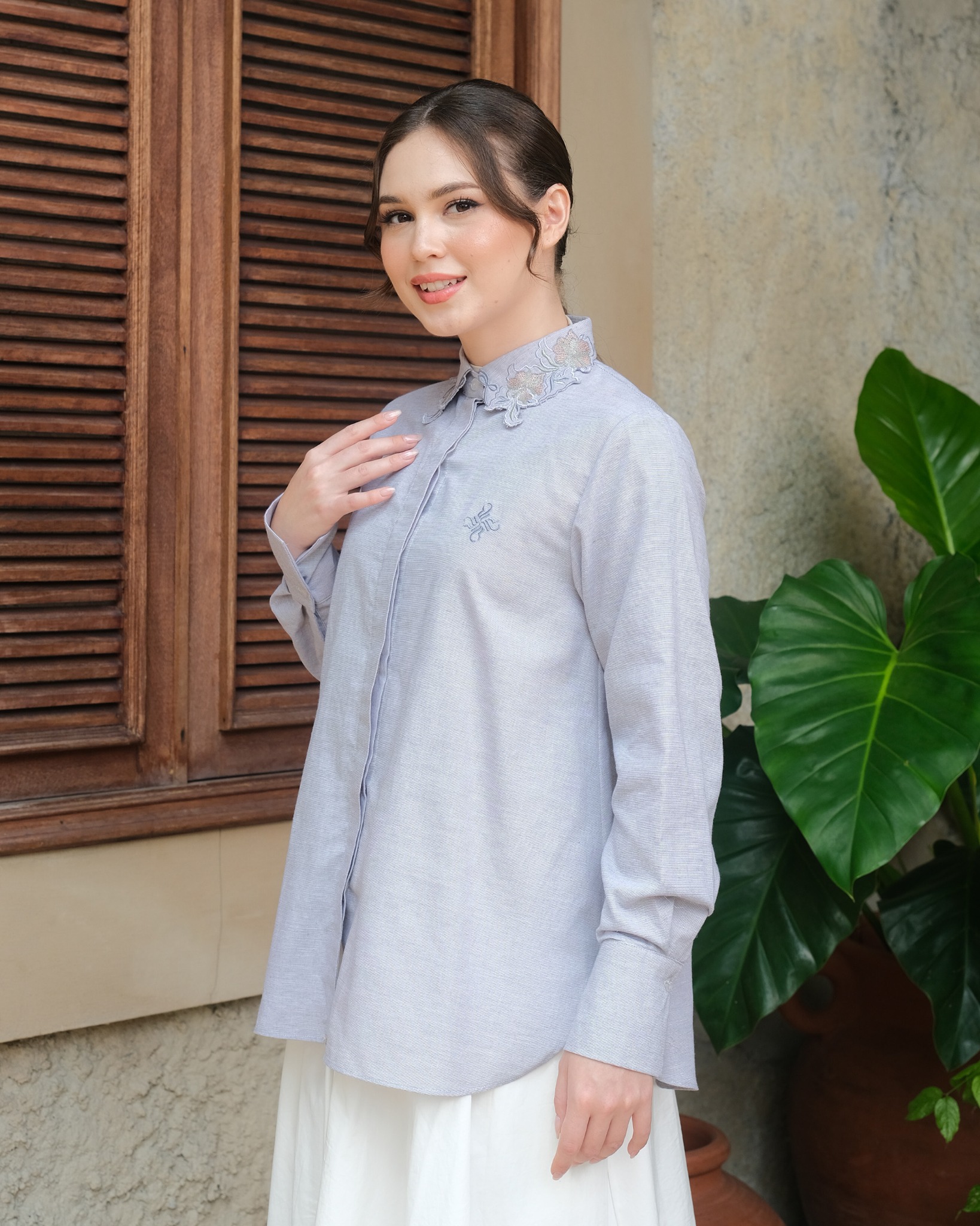 ARRAYA SHIRT - CLOUD GREY