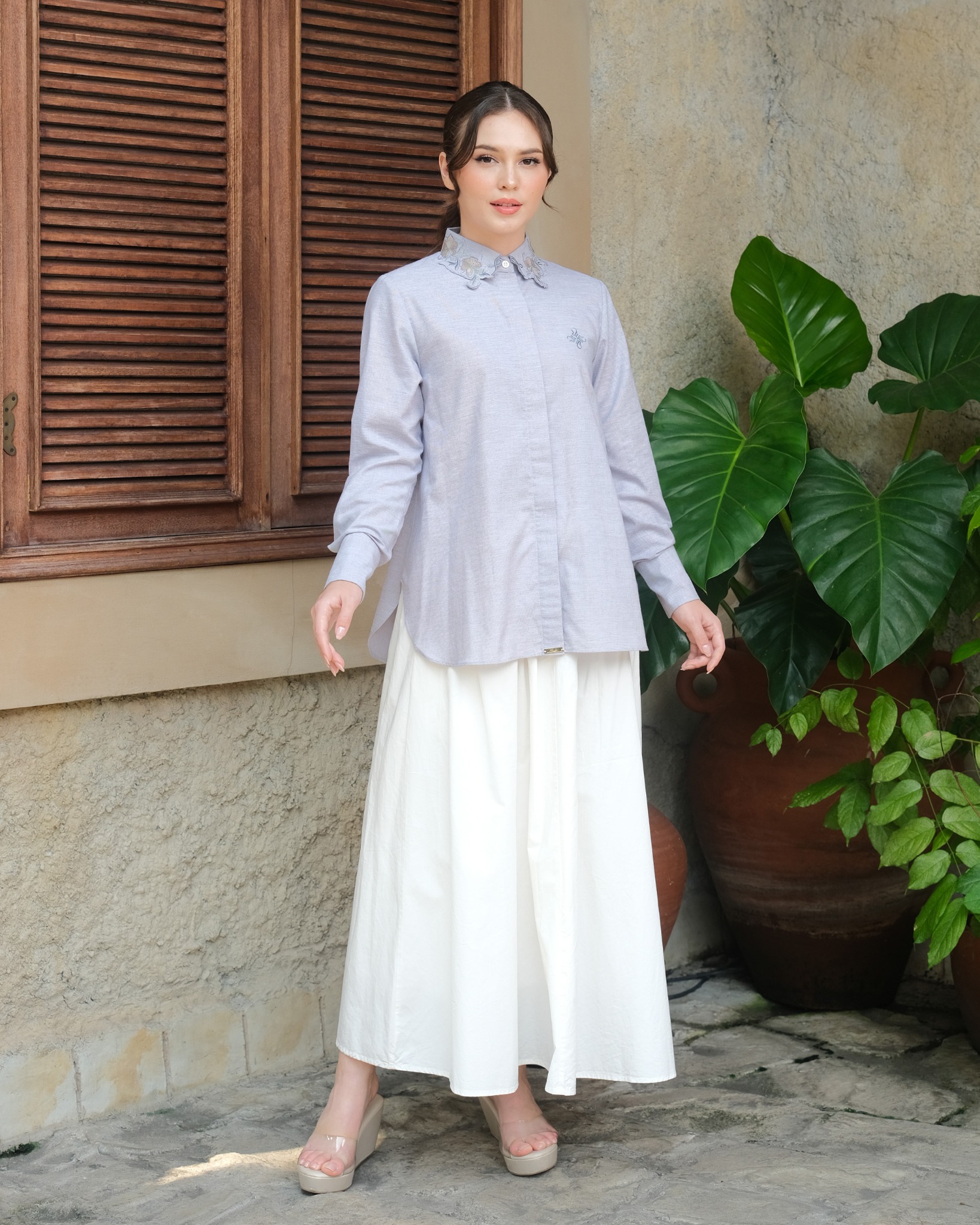 ARRAYA SHIRT - CLOUD GREY