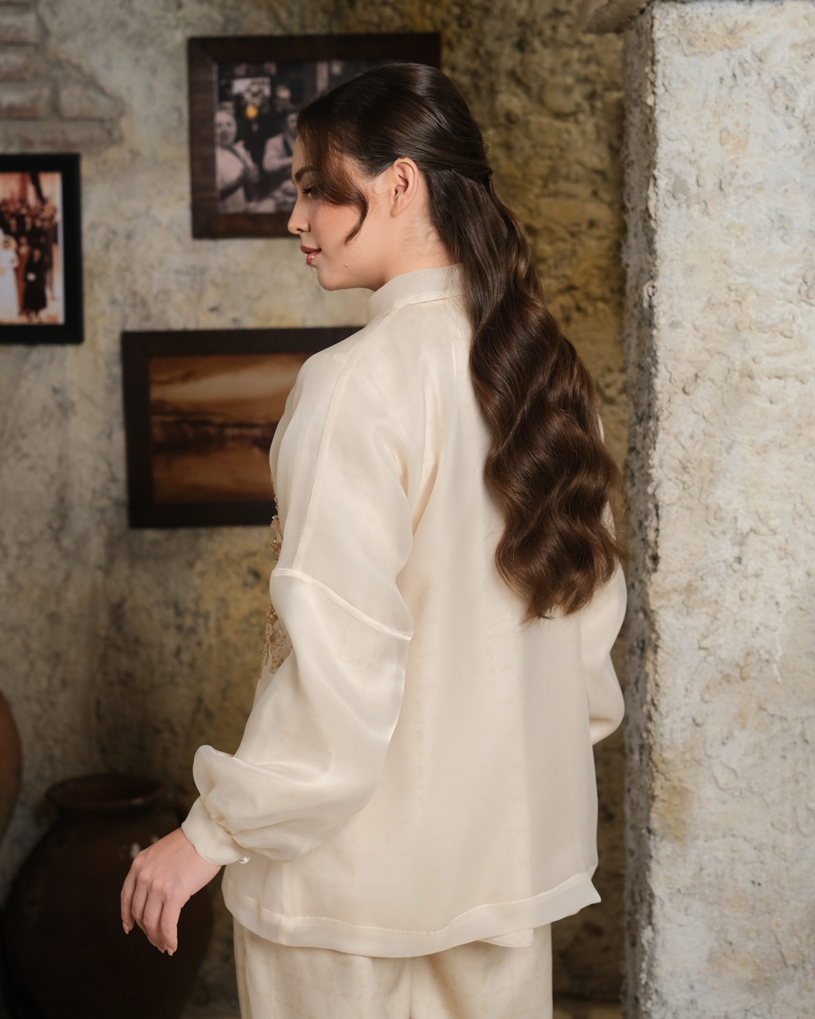 ALORA SHIRT - ALMOND OIL