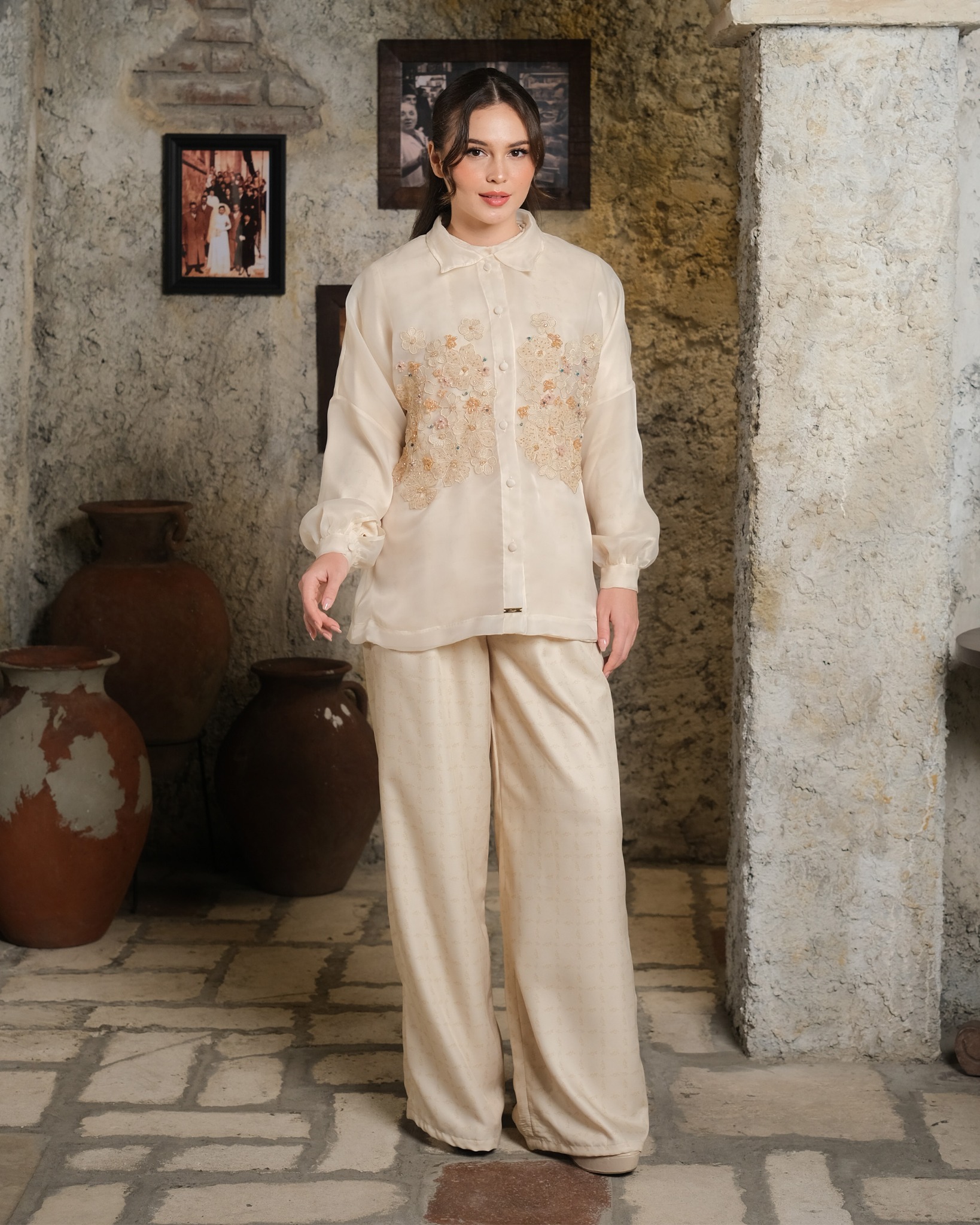 ALORA SHIRT - ALMOND OIL