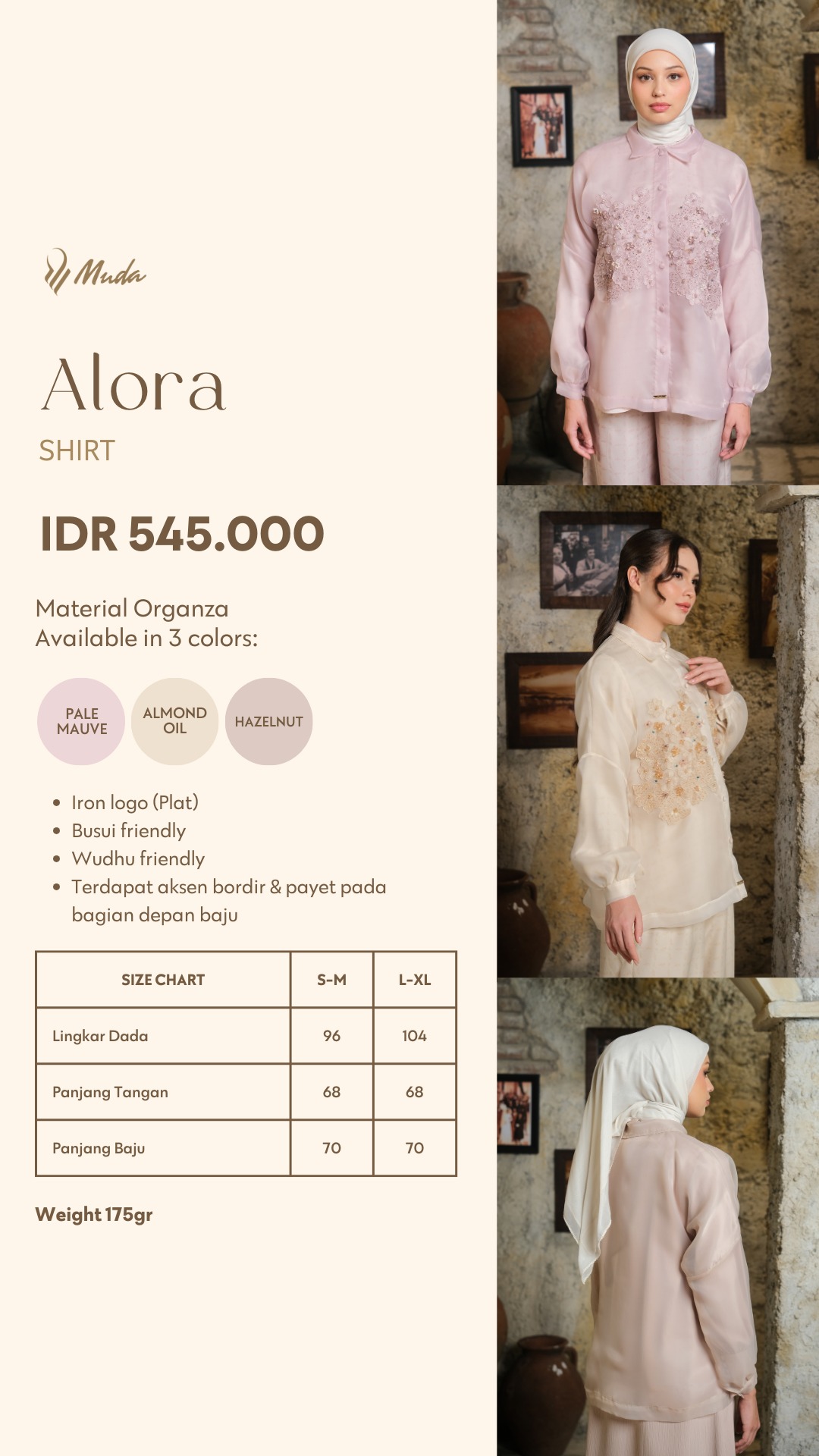 ALORA SHIRT - HAZELNUT