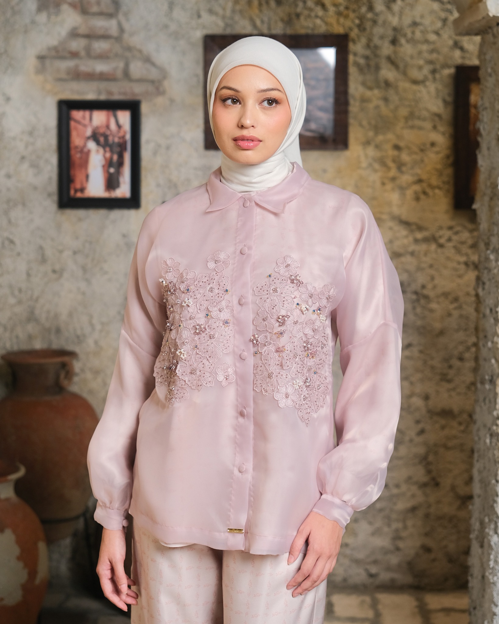 ALORA SHIRT - PALE MAUVE