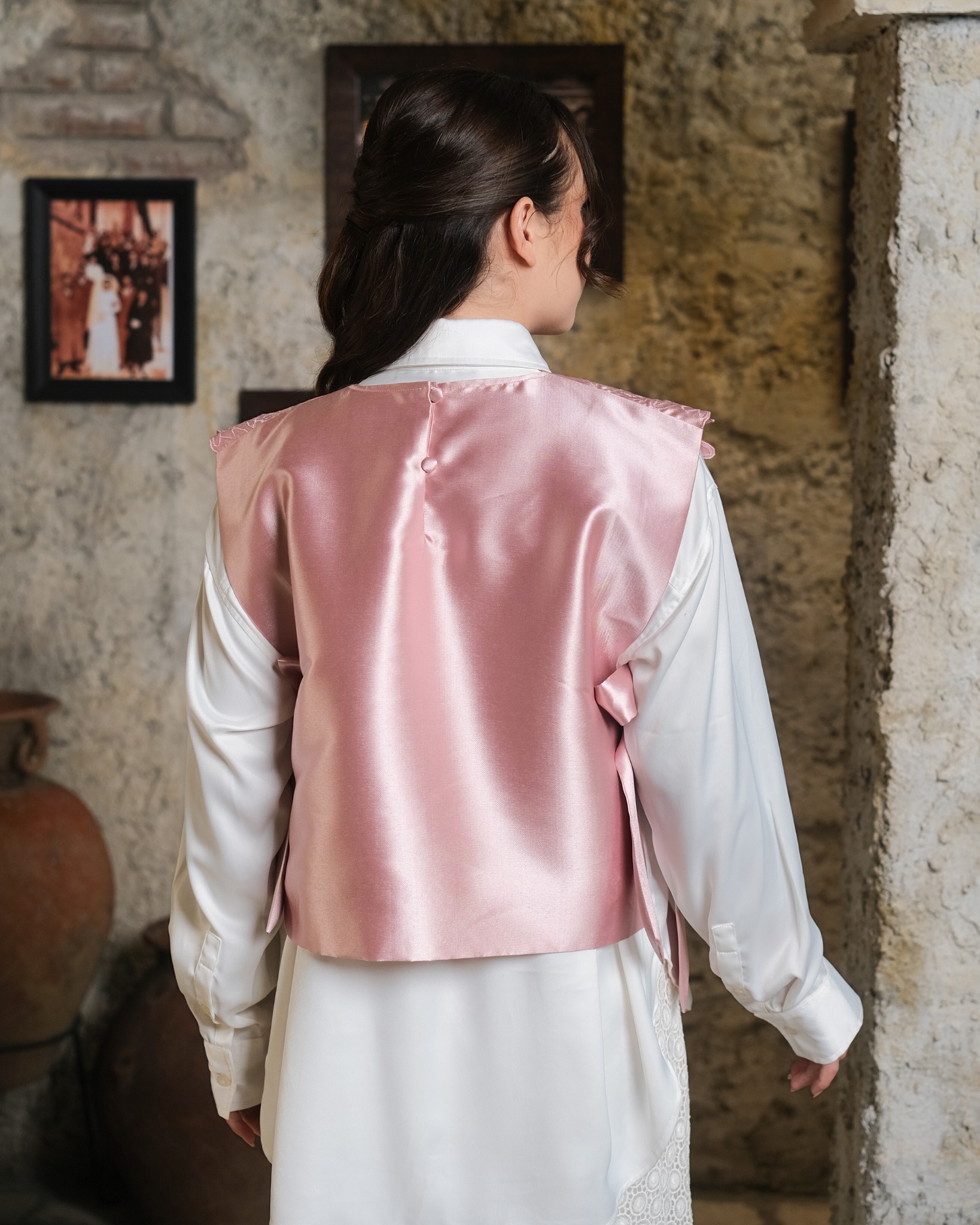 NELL VEST - CRYSTAL ROSE