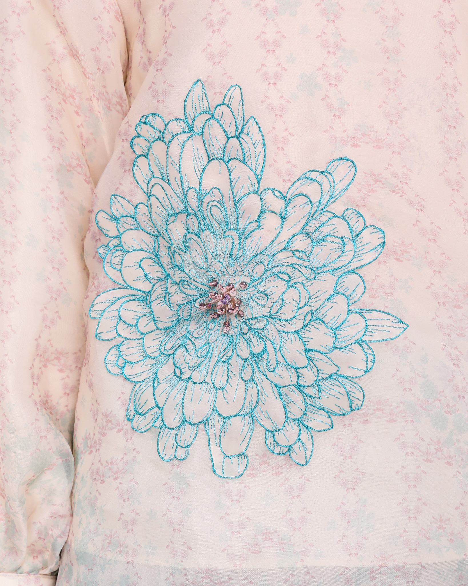 CHRYSA BLOUSE - TURQUOISE