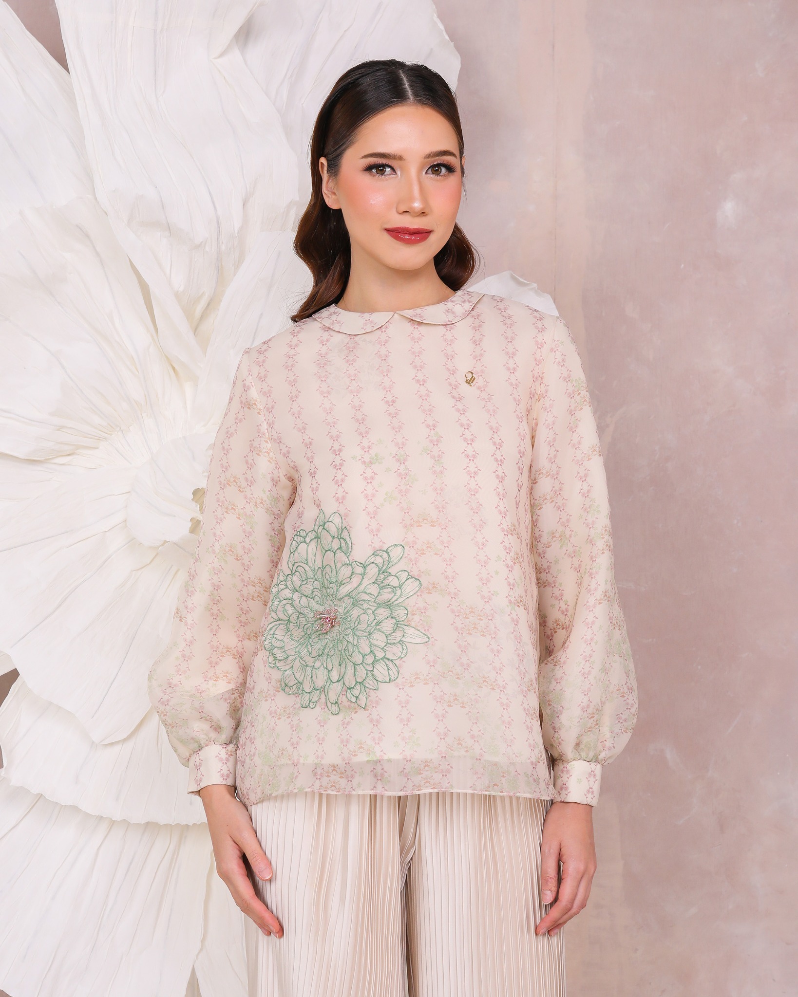 CHRYSA BLOUSE - SAGE